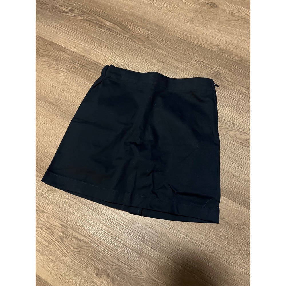 Lands‎ End Kids Navy Blue School Uniform Skort Size 8 Elastic Back Twill Skirt